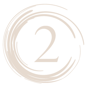 Stylized number two inside a circular design, suitable for branding or modern decor.